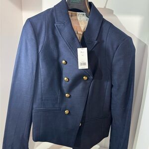 Banana Republic Dark Blue Textured Blazer